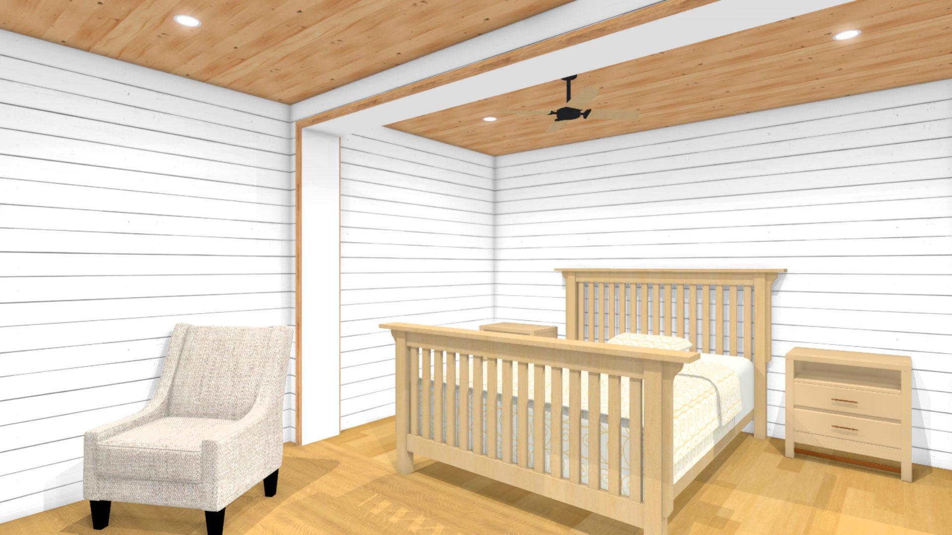 full view of the bed room