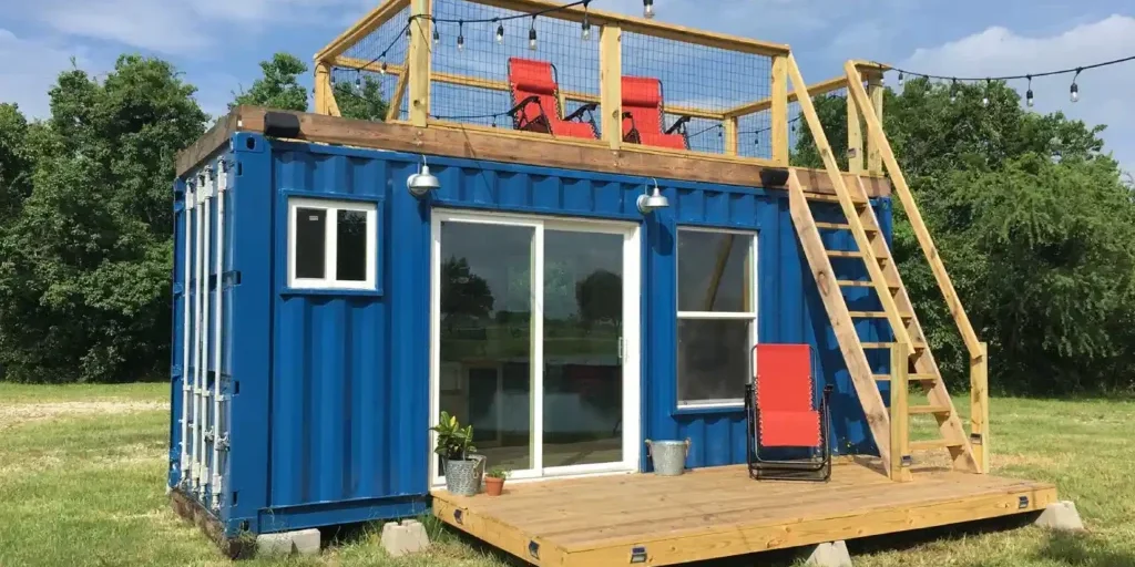 Blue container home